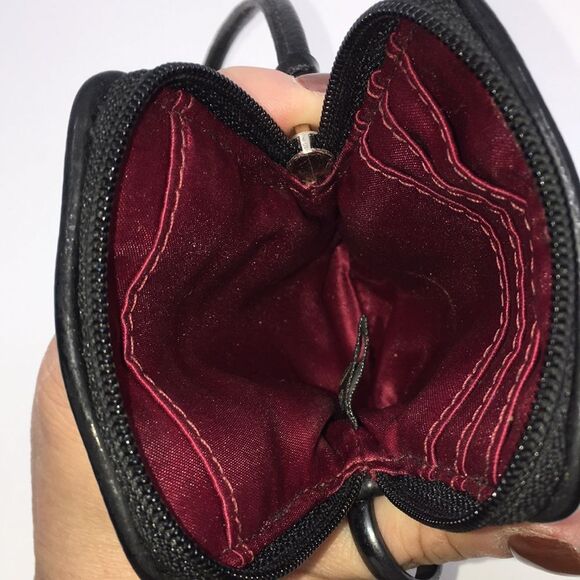 Coach Poppy Tartan Plaid Wristlet with nickel hardware patent leather black trim - Picture 17 of 17